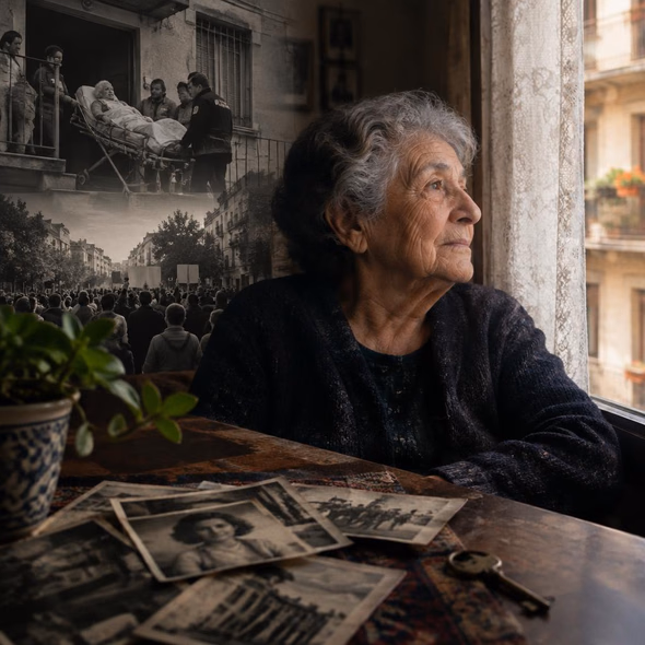 Editorial illustration for “Maricarmen Abascal’s Seventy Years at Home,” based on the article’s subject.