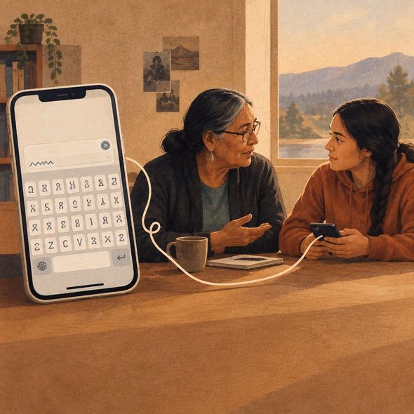 Editorial illustration for “A Keyboard Can Carry a Language, Not Keep It Alone,” based on the article’s subject.