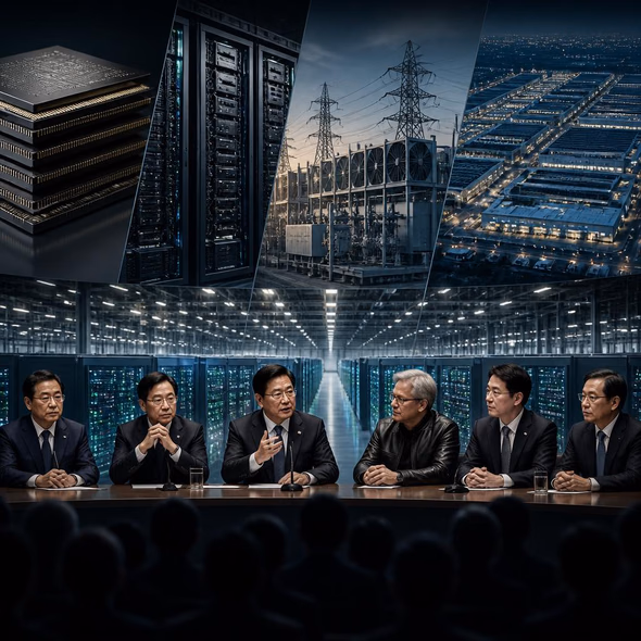 Government and technology leaders gathered around South Korea's AI infrastructure plans