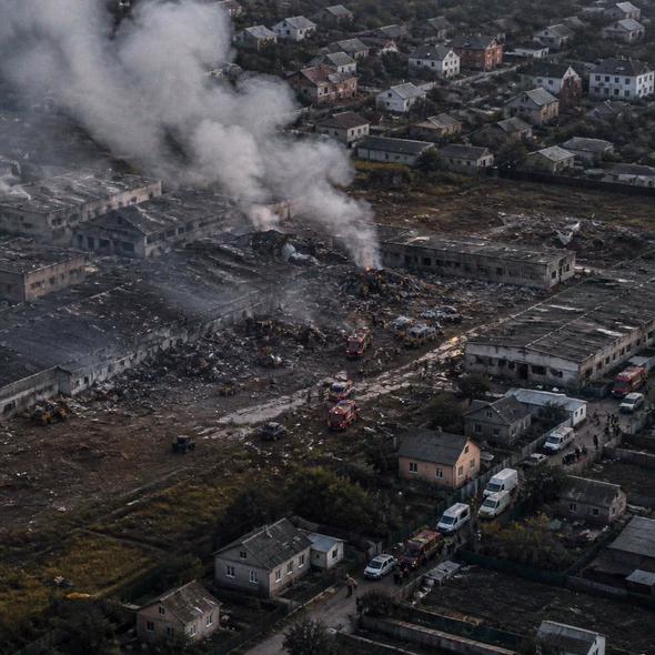 Editorial illustration for “The Kyiv Depot Expanded the Blast Radius,” based on the article’s subject.