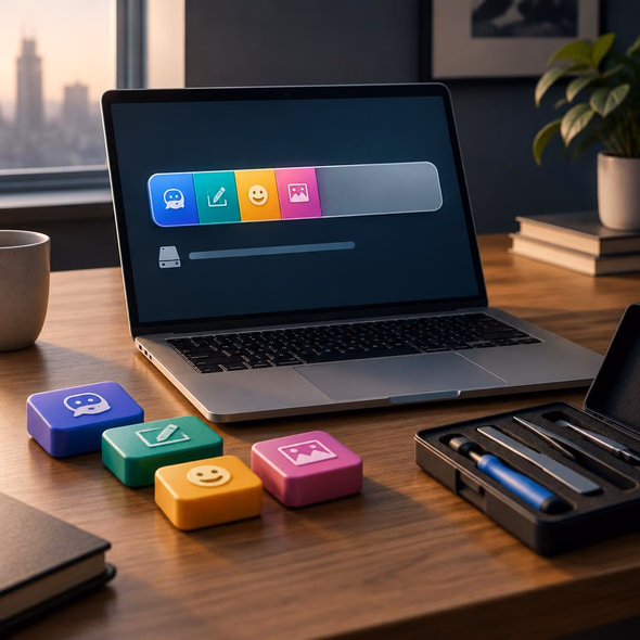 Editorial illustration for “Mac Owners Want Their Disk Space Back,” based on the article’s subject.