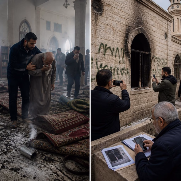 Editorial illustration for “Two West Bank Mosques Need More Than Repair,” based on the article’s subject.