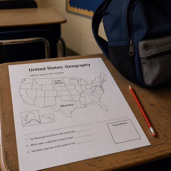Editorial illustration for “Kentucky Sent “North Dahota” Home on the First Day,” based on the article’s subject.