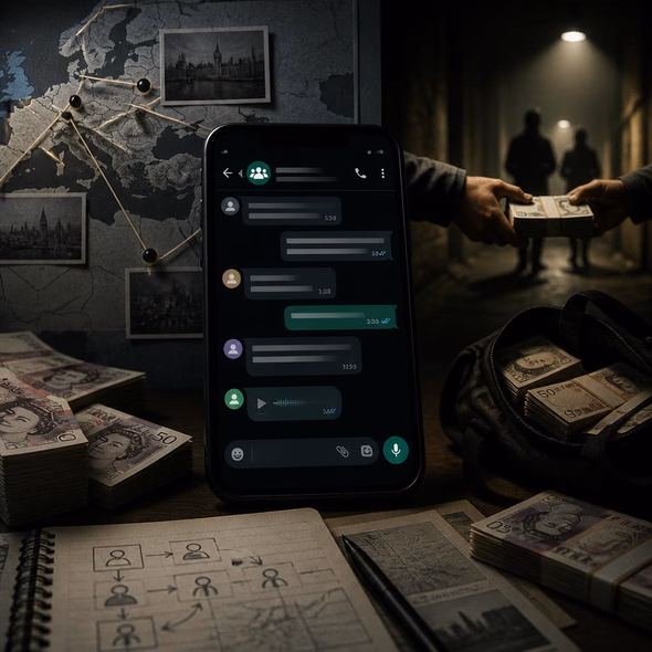 Editorial illustration for “WhatsApp Organized Cash Without a Ledger,” based on the article’s subject.
