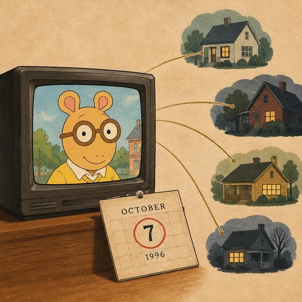 Editorial illustration for “Arthur at 30: A Public Childhood,” based on the article’s subject.