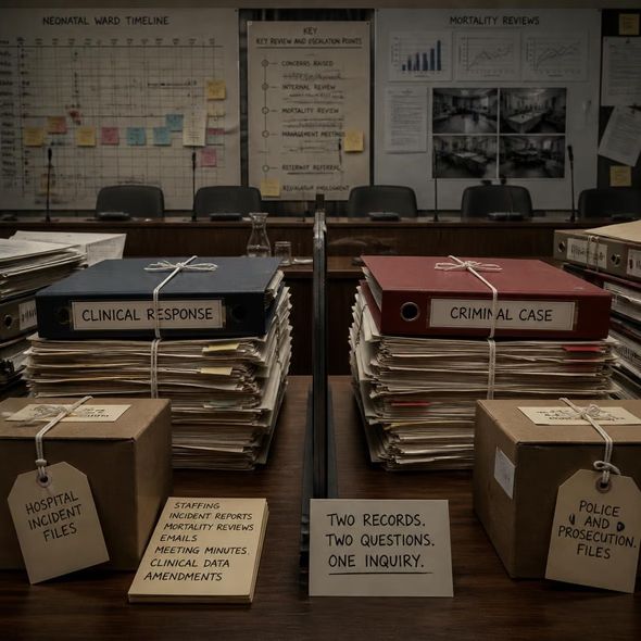 Editorial illustration for “The Thirlwall Report Must Preserve Two Records,” based on the article’s subject.