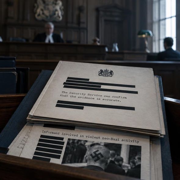 Editorial illustration for “MI5 Admits the Evidence Rested on Lies,” based on the article’s subject.