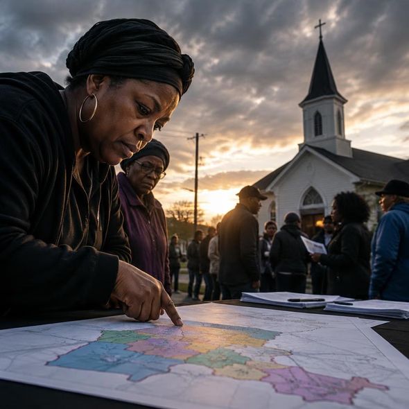 Editorial illustration for “Louisiana Voters Answer the Redrawn Map,” based on the article’s subject.