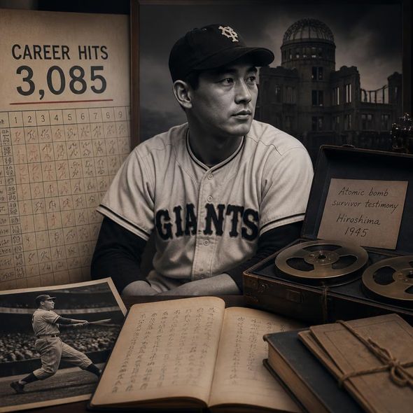 Editorial illustration for “Isao Harimoto Kept Two Public Records,” based on the article’s subject.