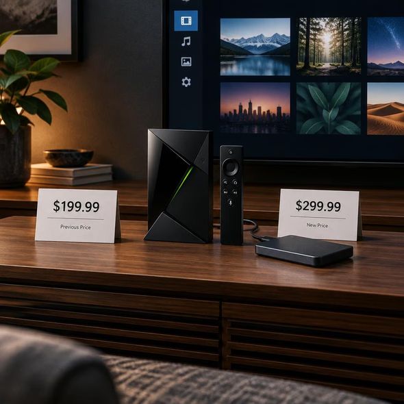 Editorial illustration for “Seven Years Old, $100 More: The Nvidia Shield Test,” based on the article’s subject.