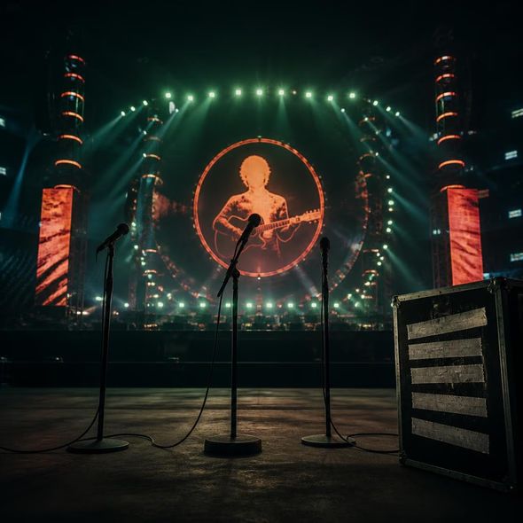 Editorial illustration for “Ed Sheeran’s Opening Acts Walked Out Together,” based on the article’s subject.