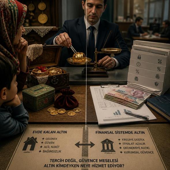 Editorial illustration for “Turkey Wants the Gold Under the Mattress,” based on the article’s subject.