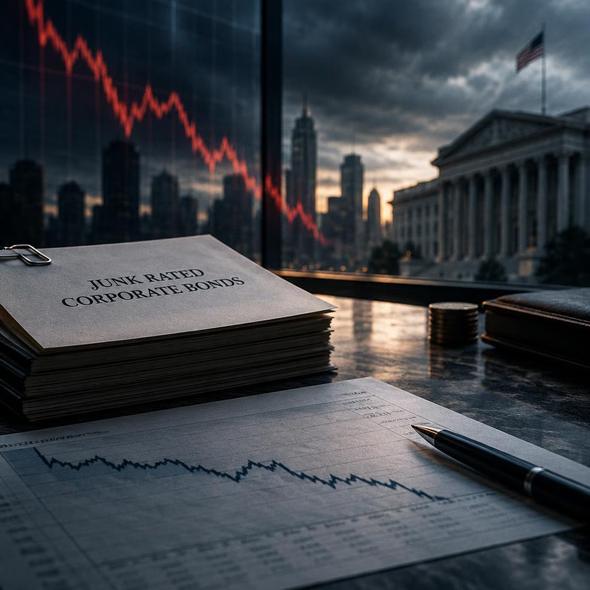 Editorial illustration for “Which Companies Can Afford Their Next Loan?,” based on the article’s subject.
