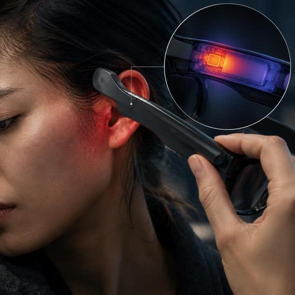 Editorial illustration for “Smart Glasses Should Not Burn the Customer,” based on the article’s subject.