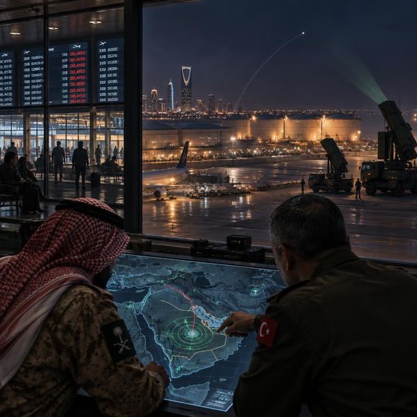 Editorial illustration for “Riyadh Hears the Warning Again,” based on the article’s subject.