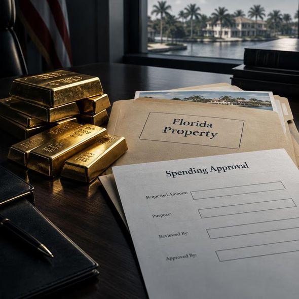 Editorial illustration for “The CIA Official’s Gold Had an Approval Chain,” based on the article’s subject.