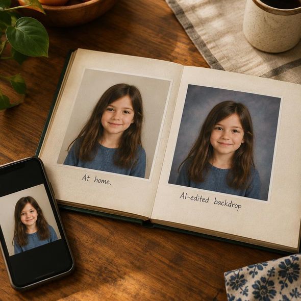 Editorial illustration for “School Photos, Minus the School Photographer,” based on the article’s subject.